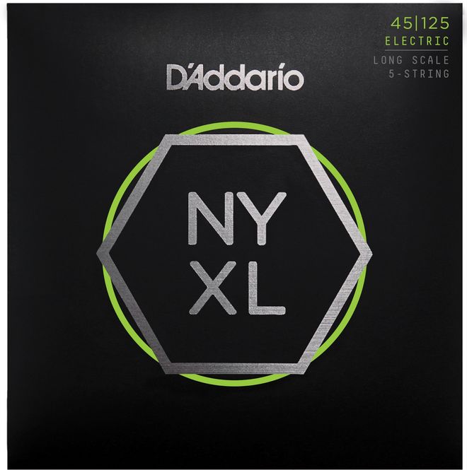 Hovedbilde D'addario NYXL45125 El-bass NYXL Nickel Wound 045-125 (5-str) Light Top/Med.