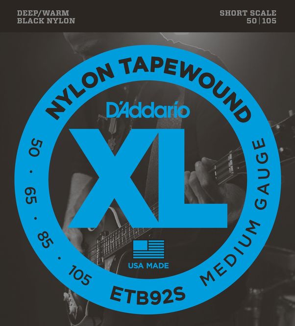 Hovedbilde D'addario ETB92S El-bass Tapewound 050 - 105 (Short Scale)