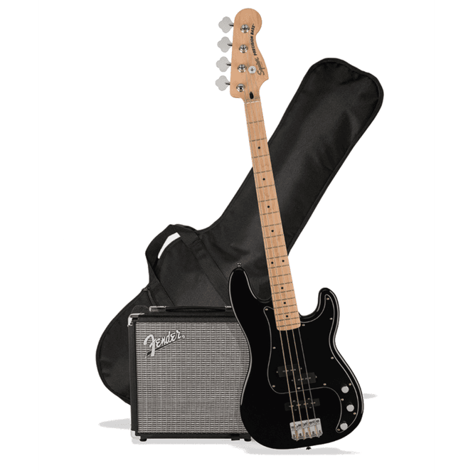Hovedbilde Squier Affinity Series Precision Bass, MN, PJ Pack, Black