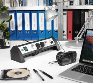 Hovedbilde Brennenstuhl Premium-Office-Line Str&oslash;mforgrener med USB-lader