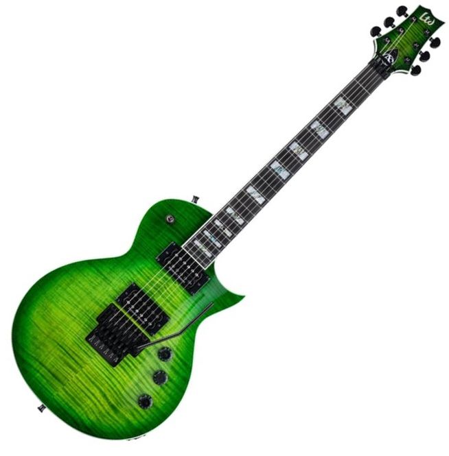 Hovedbilde ESP LTD Alex Skolnick AS-1FR Elektrisk Gitar, Lime Burst