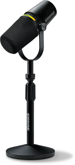 Hovedbilde Shure MV7+ XLR/USB talemikrofon. podcast kit med stativ og xlr-kabel