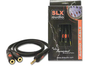 Hovedbilde SLX-Audio BJ2F, Stereo han Jack -> 2 x hun mono Jack, 1M