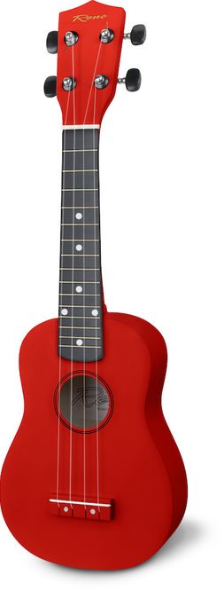 Hovedbilde Reno RU150 Sopran Ukulele m/ bag, Rød