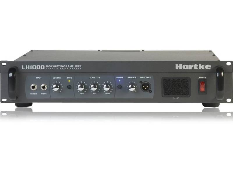 Hartke LH1000, 2 x 500W basstopp, Rr i preamp