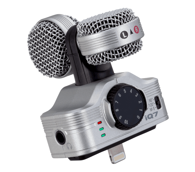 Hovedbilde Zoom IQ7 mid-side mikrofon med lightning plugg