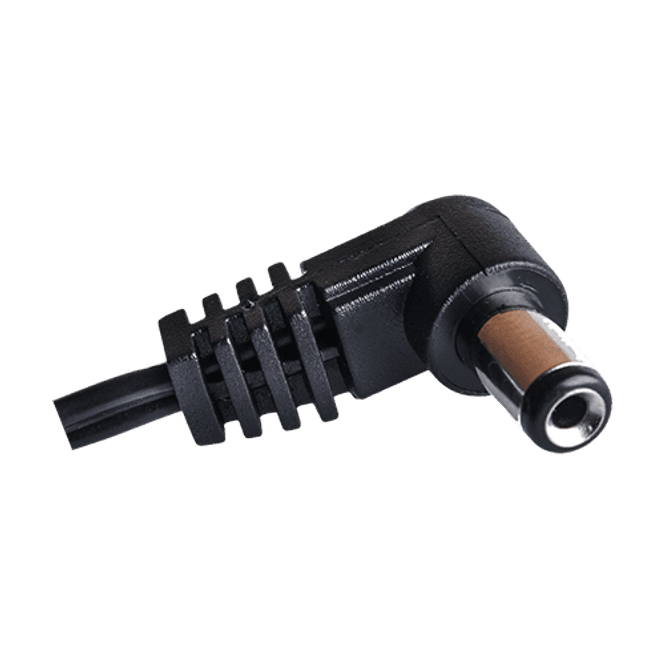 Hovedbilde Cioks Type 1 - 5,5/2,1mm DC-plug, centre negative, I-shape, 50cm (black)