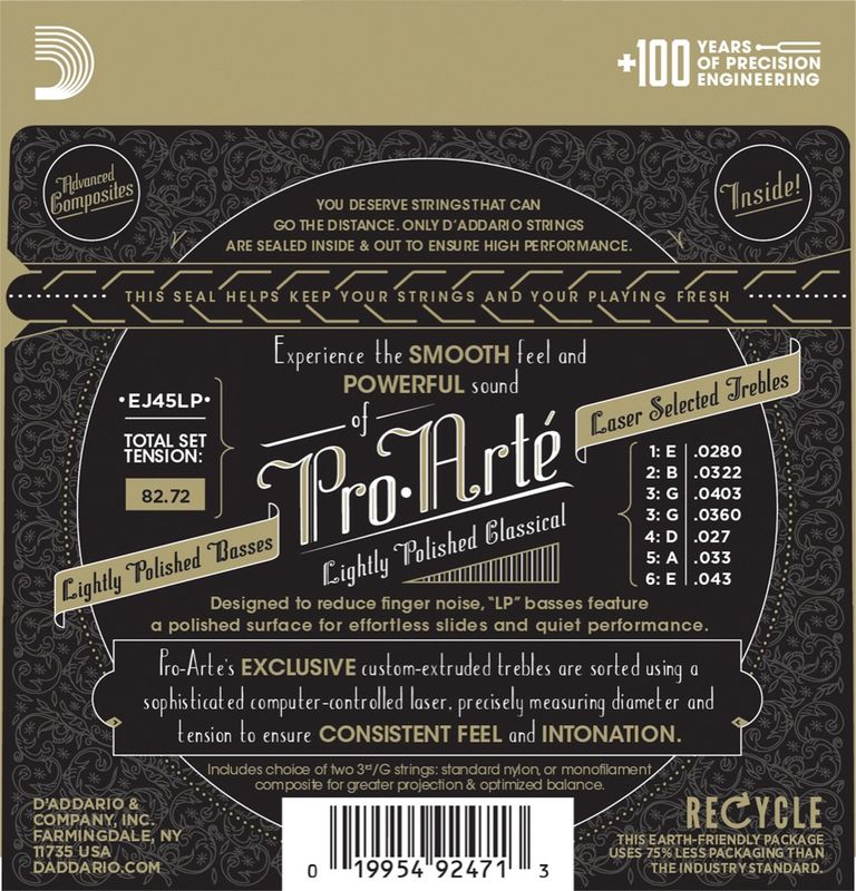 D'addario EJ45LP Classic Pro Arté Polished Normal