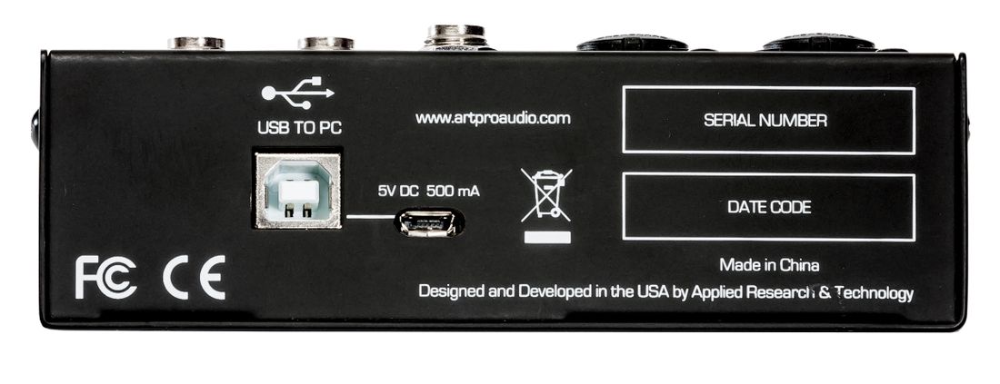 ART USB MIX 4 - 4-kanals Mixer / USB Audio Interface