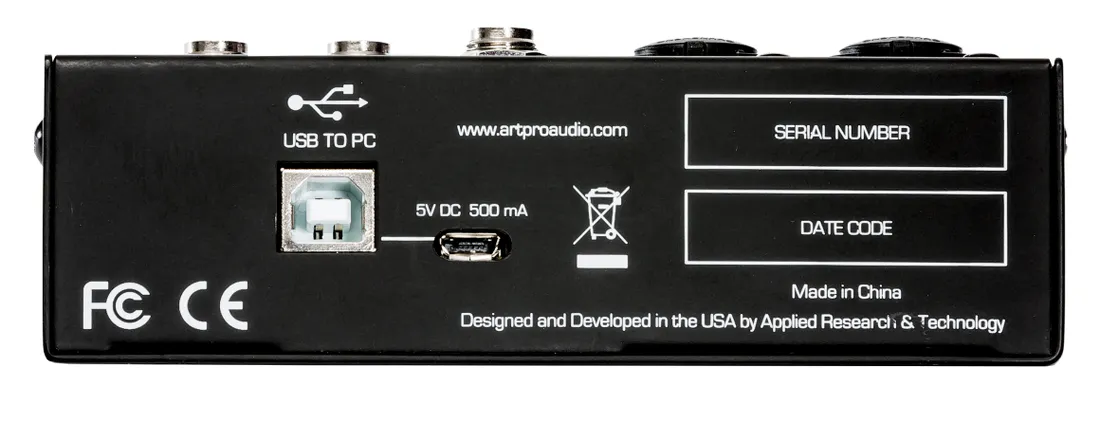 ART USB MIX 4 - 4-kanals Mixer / USB Audio Interface