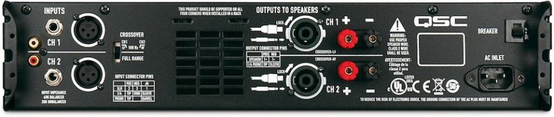 QSC GX5, 2-kanals sluttrinn, 2x700W / 4ohm