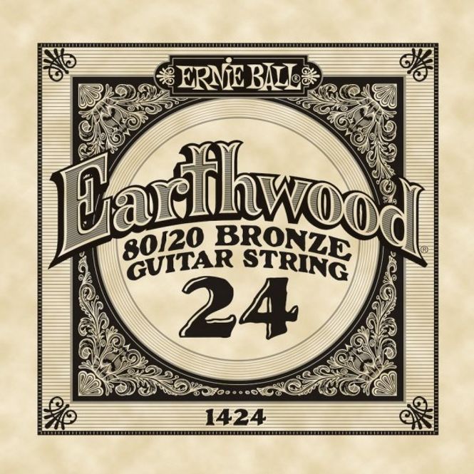 Hovedbilde Ernie Ball EB-1424 Earthwood 80/20 Bronze, løs streng .024