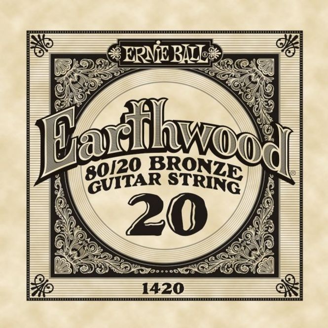Hovedbilde Ernie Ball EB-1420 Earthwood 80/20 Bronze, løs streng .020