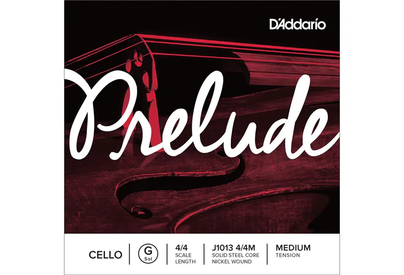 D'Addario Prelude J1013 Cello G-3, 4/4 Nikkel