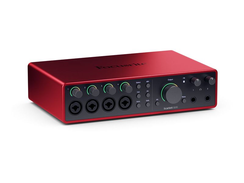 Focusrite Scarlett 18i16 Gen. 4, 18 inn/16 ut, 4 Mic. preamper, USB Lydkort