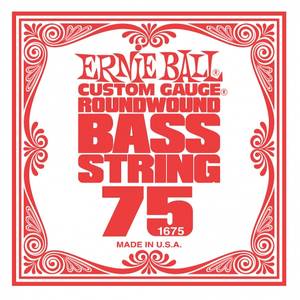 Hovedbilde Ernie Ball EB-1675, l&oslash;s streng, wound, til el-bass .075rw