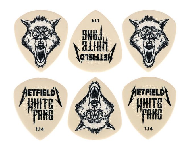 Hovedbilde Dunlop PH122P Hetfield White Fang 1.14 mm, 6 pack