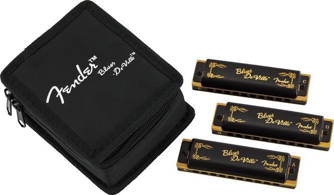 Hovedbilde Fender Blues DeVille Harmonica, Pack of 3, with Case