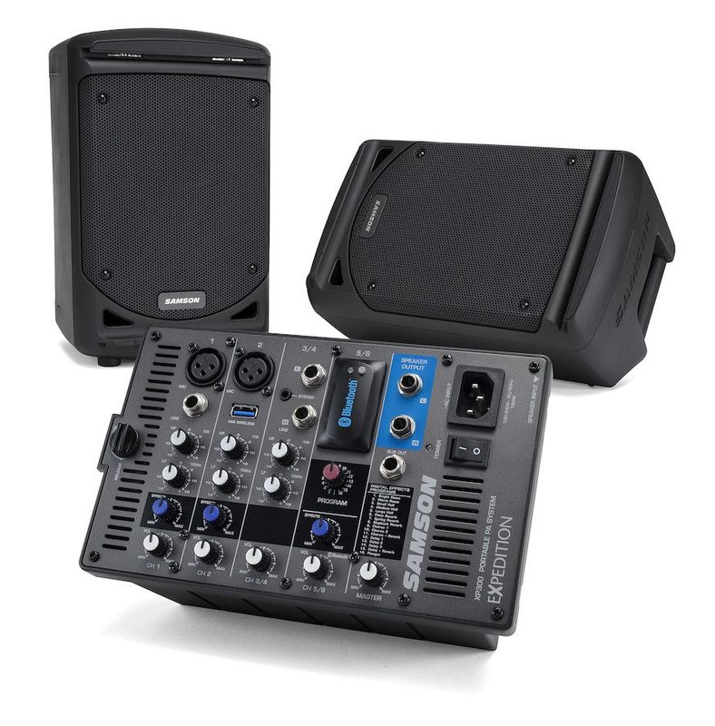 Samson XP300B, Bærbart PA system m/ Bluetooth