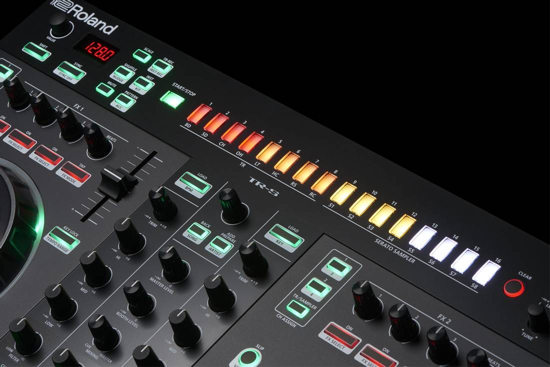 Roland DJ-505 DJ Controller m/ innebygget Vintage Trommemaskin