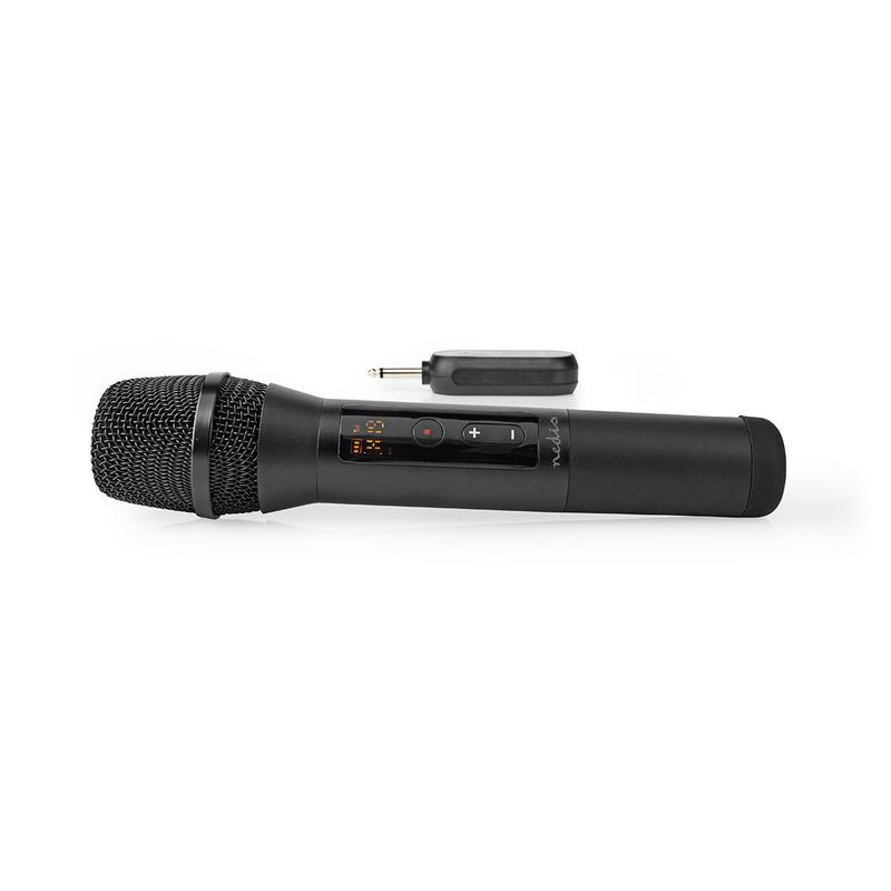 Nedis MPWL200BK Håndholdt Trådløst Mikrofonsystem UHF