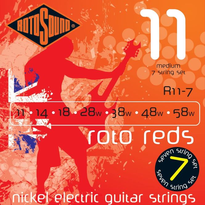 Hovedbilde Rotosound R11-7 Nickel Medium 7 String 11-58