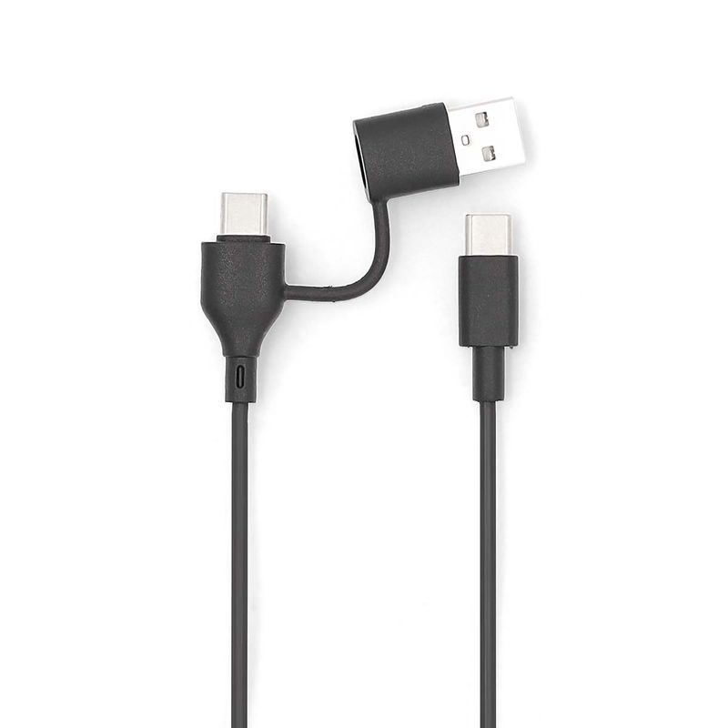 Nedis trådløs Power Bank 5000 mAh, 2-i-1 powerbank for å lade telefonen raskt med og uten kabel