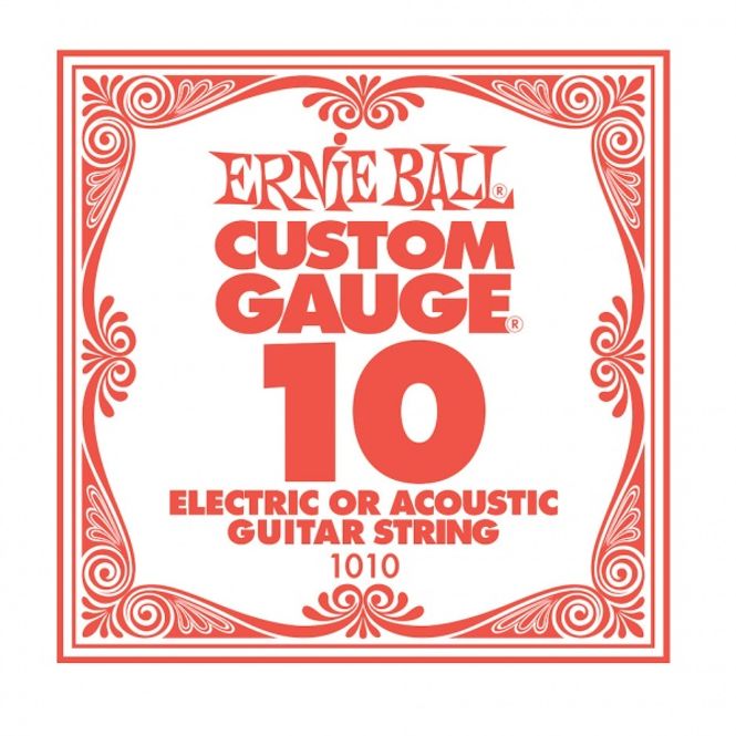 Hovedbilde Ernie Ball EB-1010 Plain steel string, løs streng .010