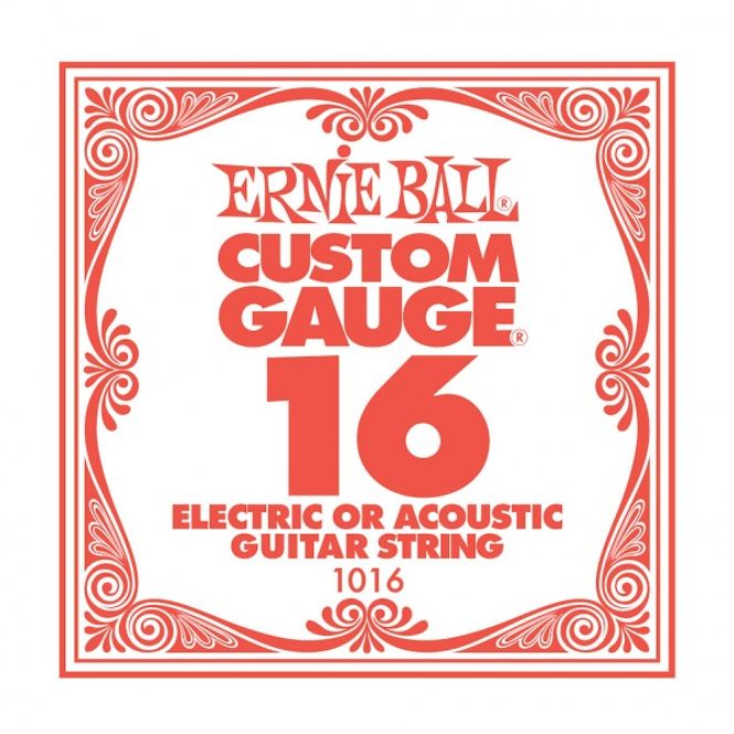 Hovedbilde Ernie Ball EB-1016 Plain steel string, løs streng .016