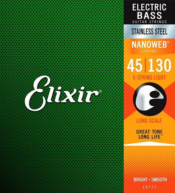 Hovedbilde Elixir 14777 Electric Bass Stainless Steel 5-String NANOWEB 045-130