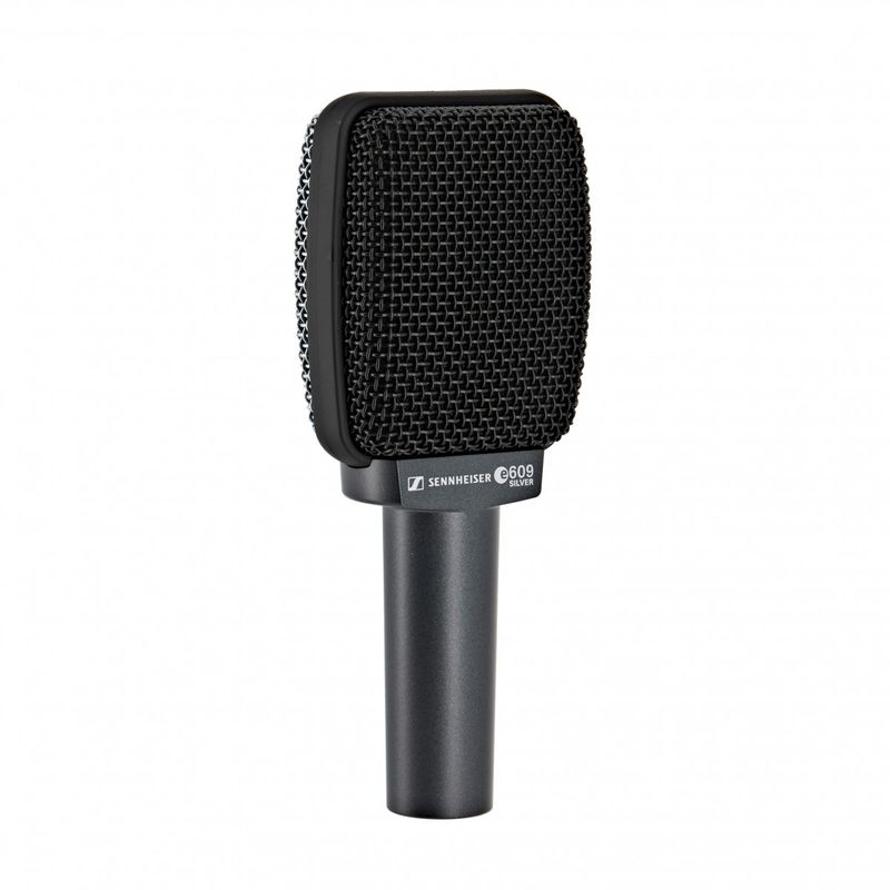 Sennheiser e609 dynamisk mikrofon for gitar, perkusjon og blås, Silver
