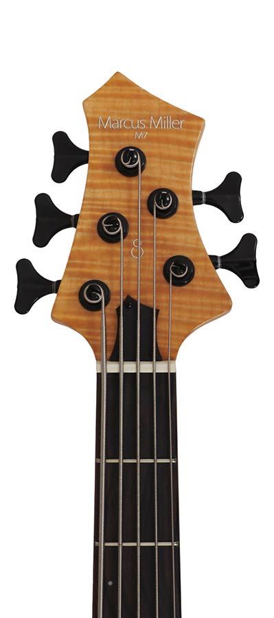 Sire M7+ S5/NT-  2nd Gen Swamp Ash/ Solid Maple 5-string Bass Natural