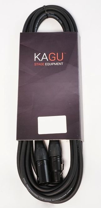 Hovedbilde Kagu DMNX3BK02 DMX-kabel 2m. 3-pin, sort