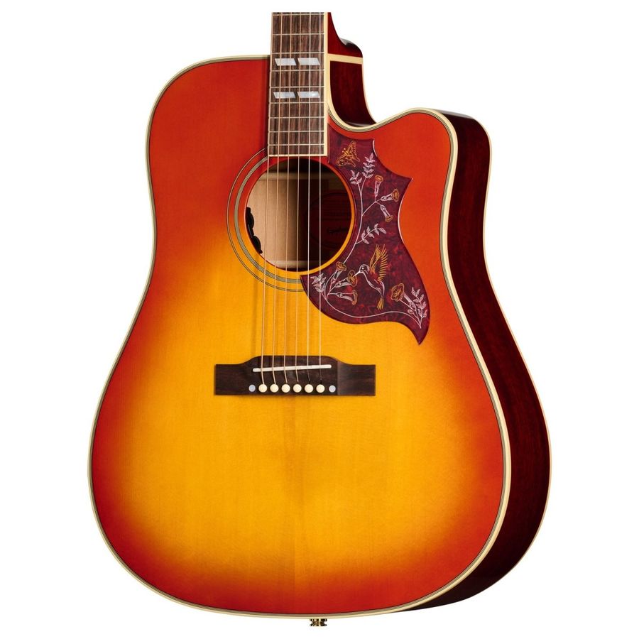 Epiphone Inspired by Gibson Hummingbird Standard EC m/ Premium gigbag, Cherry Sunburst