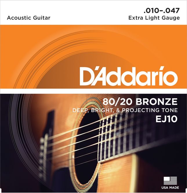 Hovedbilde D'addario EJ10 Western 80/20 Bronze 010-047