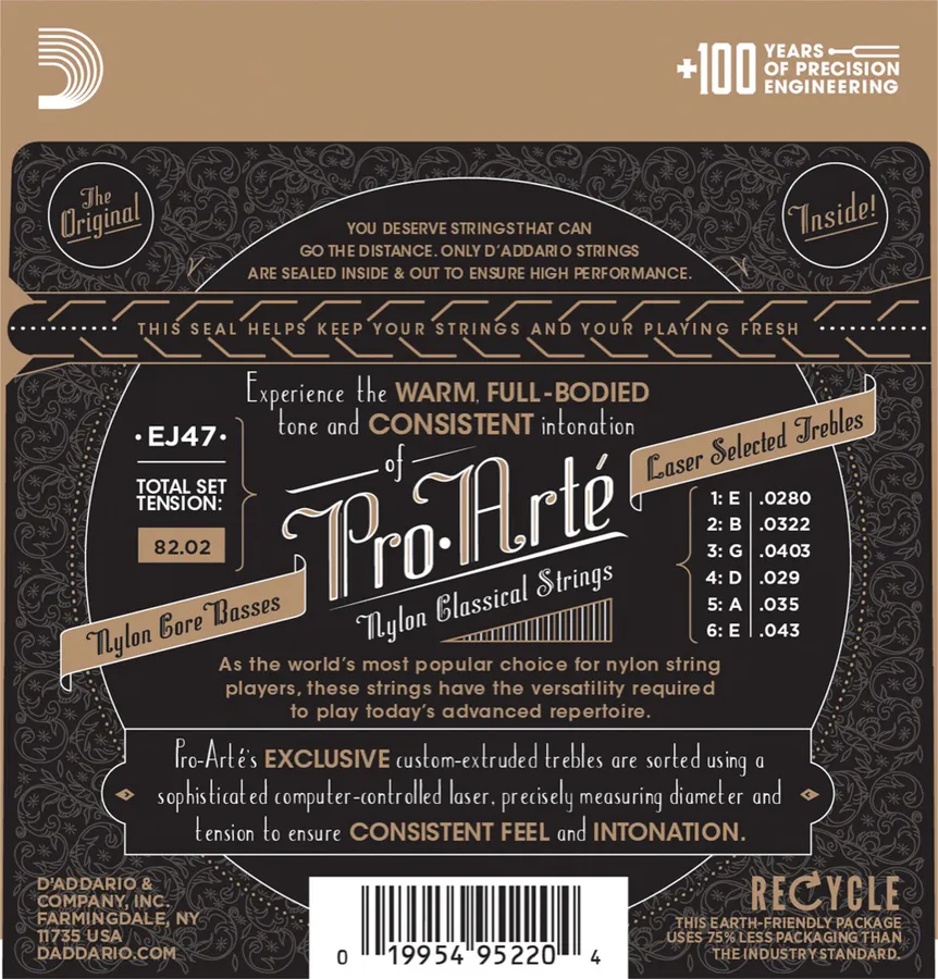 D'addario EJ47 Classic Pro Arté 80/20 Normal