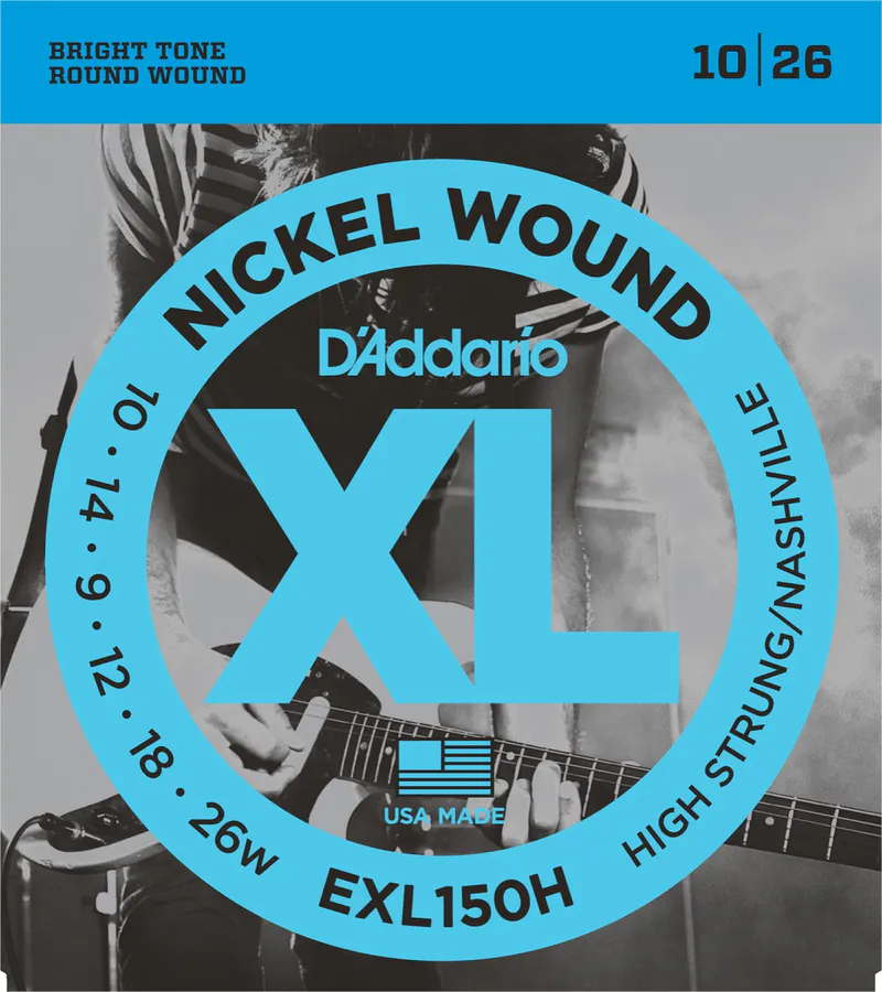 D'addario EXL150H Elgitar Nashville Tuning 010-026w