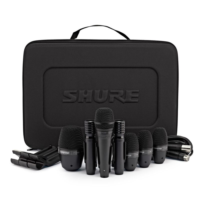 Shure PGA DRUMKIT7, komplett trommekoffert med 7 mikrofoner og kabling