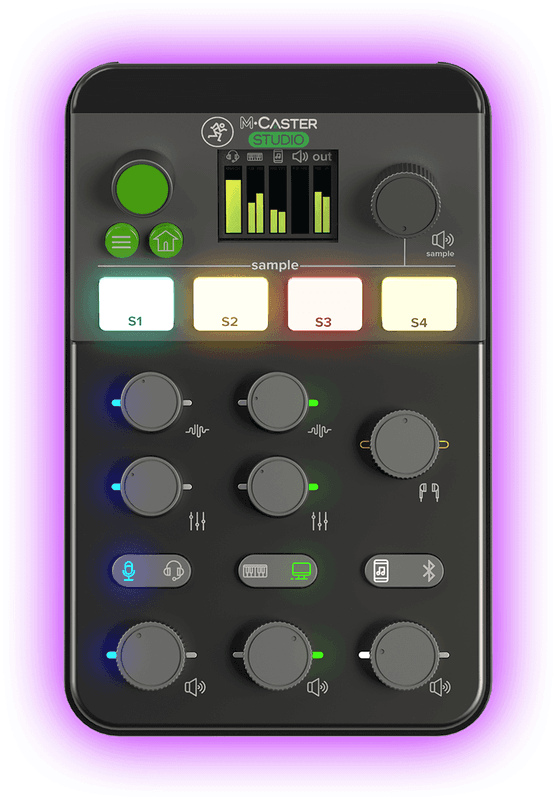 Mackie M-Caster-Studio, Desktop Live Streaming Mixer with display