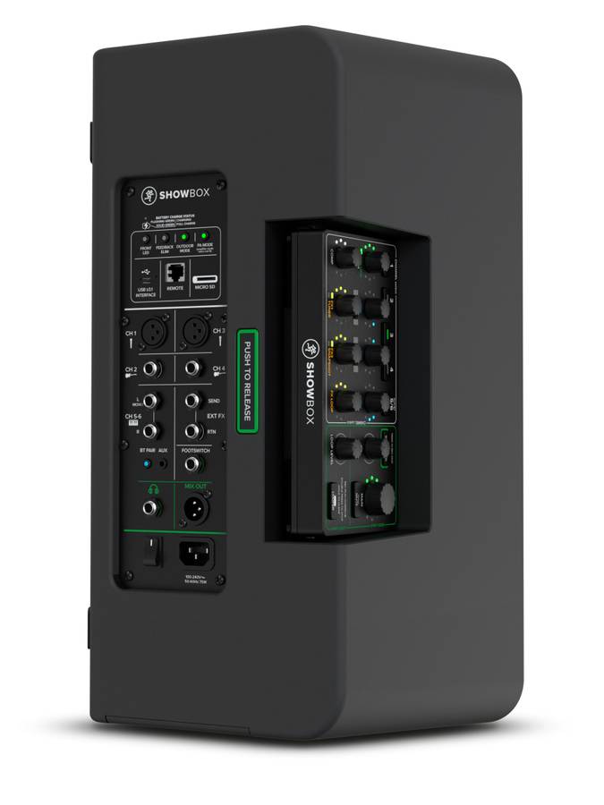 Mackie ShowBox -Alt-i-ett- 400W høyttaler m/batteri, 6-kanals mikser og bluetooth