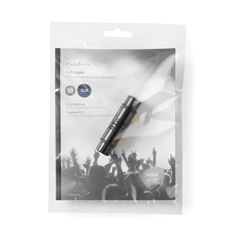 Nedis XLR 3-Pin Hun til XLR 3-Pin Hun
