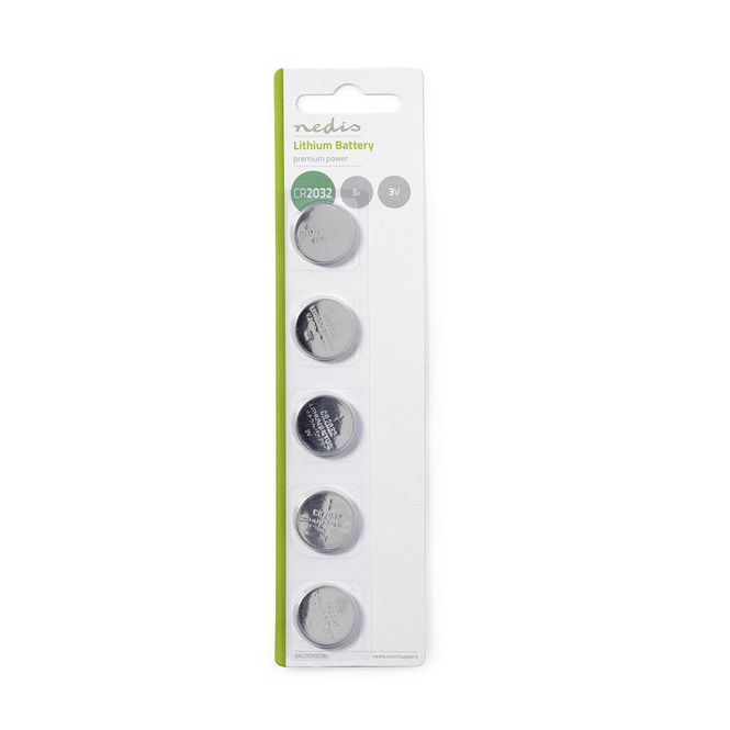 Hovedbilde Nedis Lithium batteri CR2032 | 5 stk, lang levetid