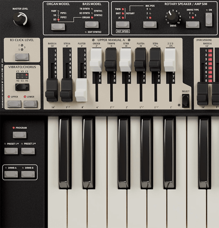 Nord Organ 3, med trippelsensortangenter