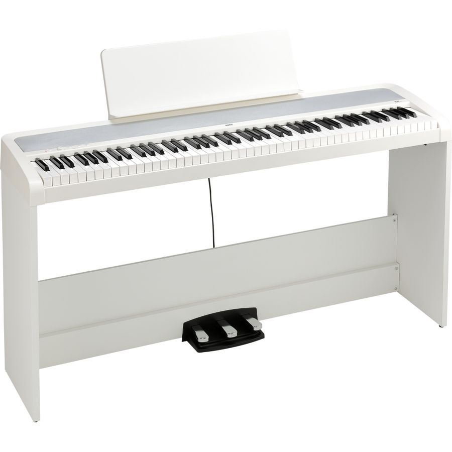 Korg B2+SP-WH digitalpiano med stativ, hvit