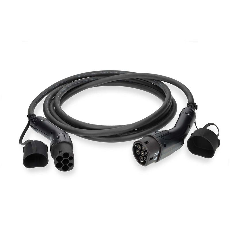 Nedis Ladekabel Type 2, 3-fase, 16A/32A, 22KW , 5 m, IP 55
