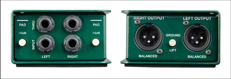 Radial JDI Jensen Stereo Passive Direct Box