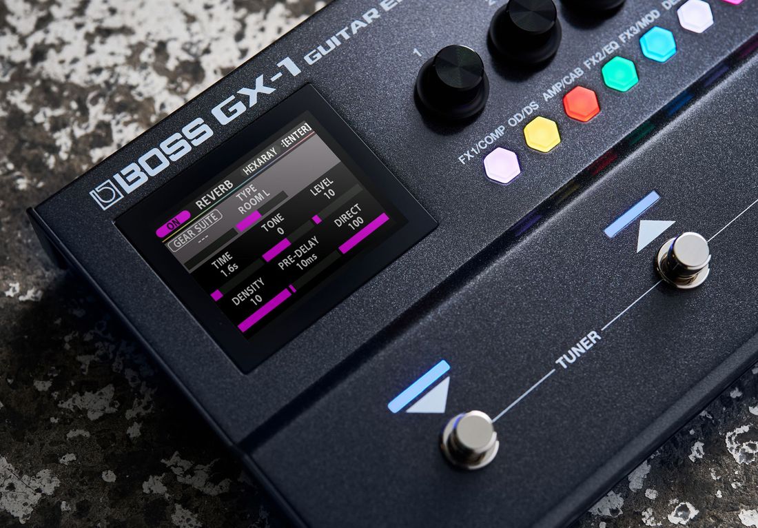 Boss GX-1 portabel gitarprosessor med førsteklasses BOSS-lyd