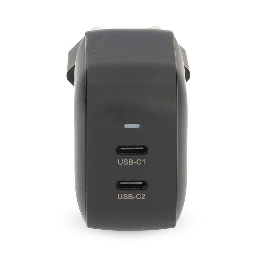 Nedis 45W 2 x USB-C lader med Hurtigladefunksjon
