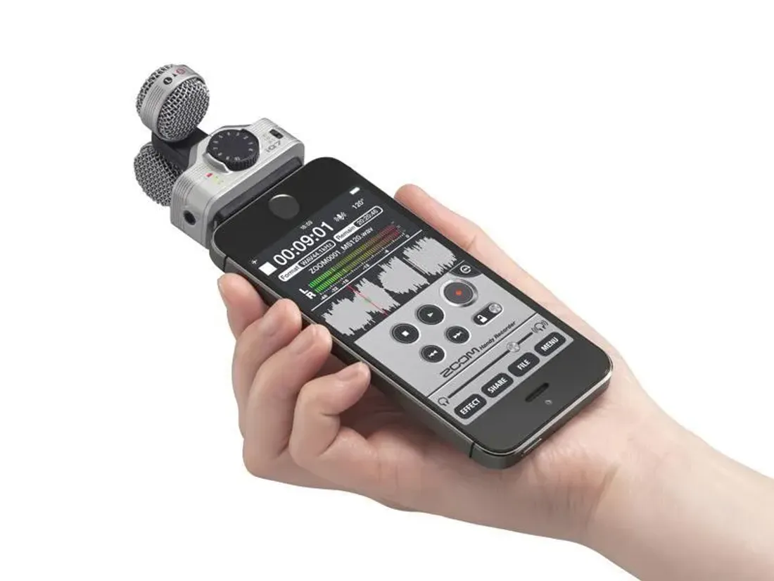 Zoom IQ7 mid-side mikrofon med lightning plugg