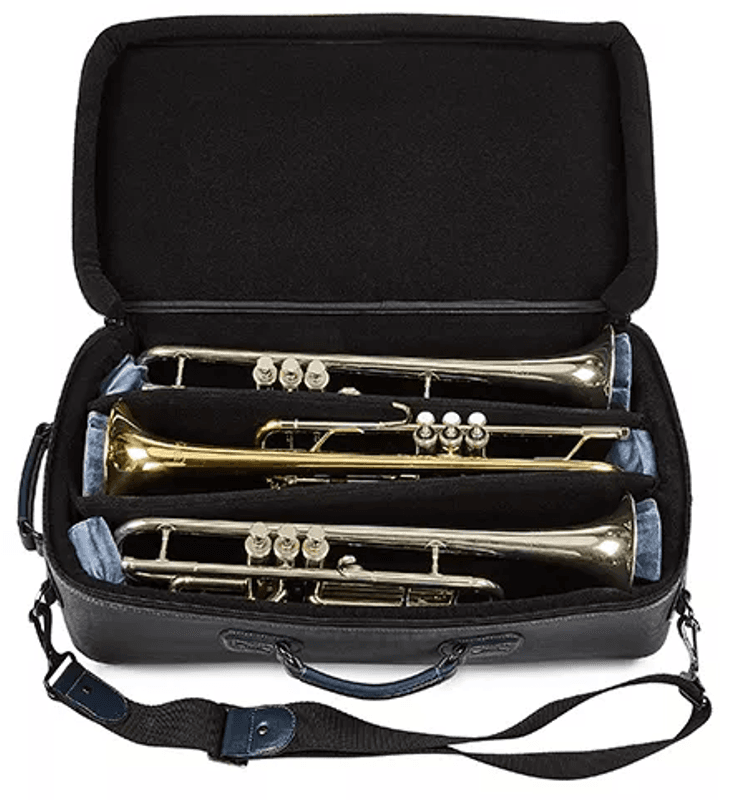 Gard Elite Trumpet Trippel 5-serien, Gigbag for 3 Trompeter / Kornetter, Grå/Blå